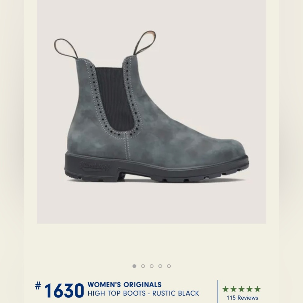 Blundstone High Top Boots Rustic Black